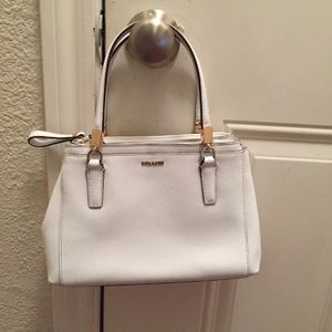 White Coach Crossbody Satchel